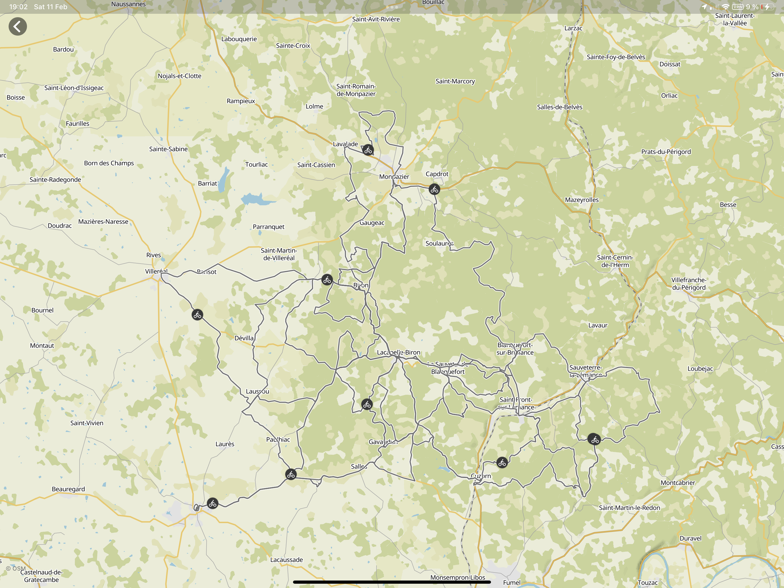 Cycle routes